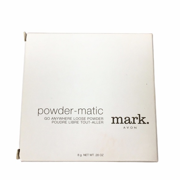 mark. Powder-Matic Go Anywhere Loose Powder Compact Mirror Puff Shade Medium - Picture 8 of 11